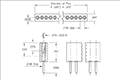 0.050 Inch (in) Pitch Size Standard Surface Mount (SMT) Sockets - 2