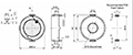 AT Series 2500 Hertz (Hz) Resonant Frequency and 46 Millimeter (mm) Diameter Transducer (AT-4625-TT-HT-R) - 2