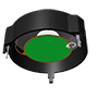 AT Series 1000 Hertz (Hz) Resonant Frequency and 52 Millimeter (mm) Diameter Transducer (AT-5210-TT-R) - 3