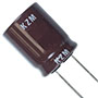 KMG Series 47 Microfarad (µF) Capacitance and 35 Volt (V) Working Direct Current (DC) Voltage Miniature Aluminum Electrolytic Capacitor