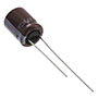 KZE Series 1000 Microfarad (µF) Capacitance and 16 Millimeter (mm) Dimension L Miniature Aluminum Electrolytic Capacitor