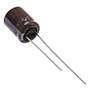 KZE Series 47 Microfarad (µF) Capacitance and 12.5 Millimeter (mm) Dimension L Miniature Aluminum Electrolytic Capacitor