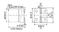 Alchip™-MVA Series 100 Microfarad (µF) Capacitance and 6.3 Millimeter (mm) Dimension D Surface Mount Aluminum Electrolytic Capacitor (EMVA6R3ADA221MF55G) - 2