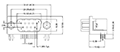 9 Position Right Angle Male D-Subminiature Connector