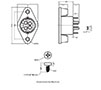 KPJX-PM Series Snap and Lock Panel Mount Direct Current (DC) Non Shielded Power Connector - 2