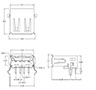 KUSBX Series Type A, Black Right Angle Universal Serial Bus (USB) Connector - 2