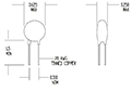 SG Series 40 Ohm (?) Resistance at 25 Degree Celsius (ºC) Surge-Gard Inrush Current Limiter Thermistor